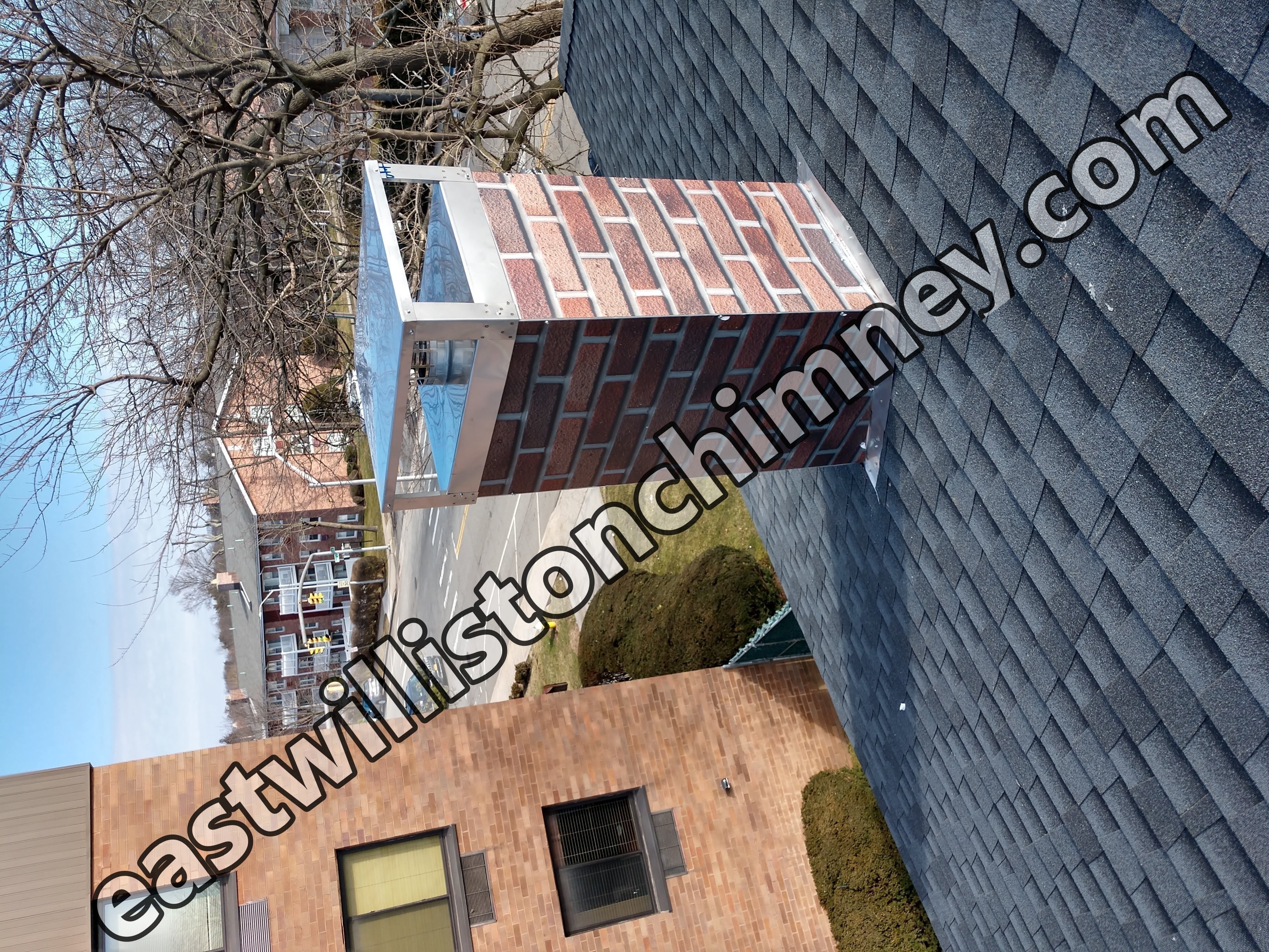 New elastomeric sealant applied to chimney crown in East Williston, NY
